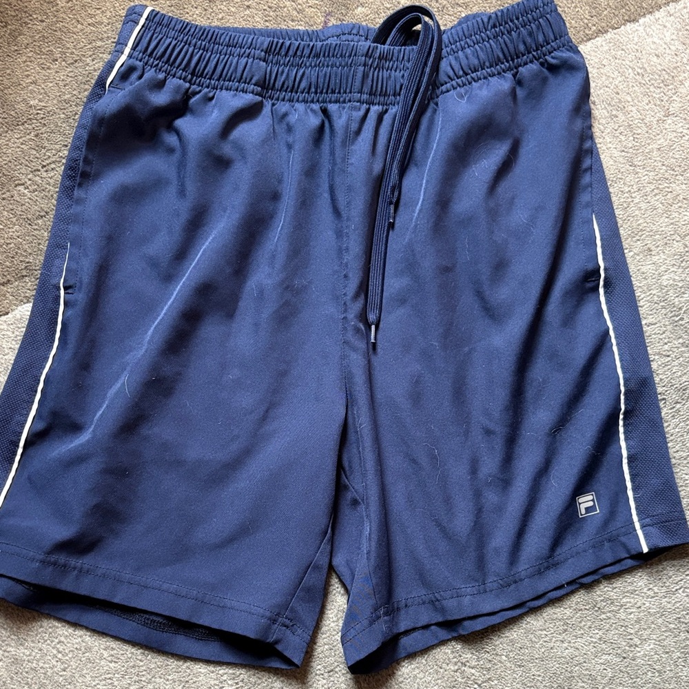 Fila Men's Deep Blue Sports Tennis Shorts